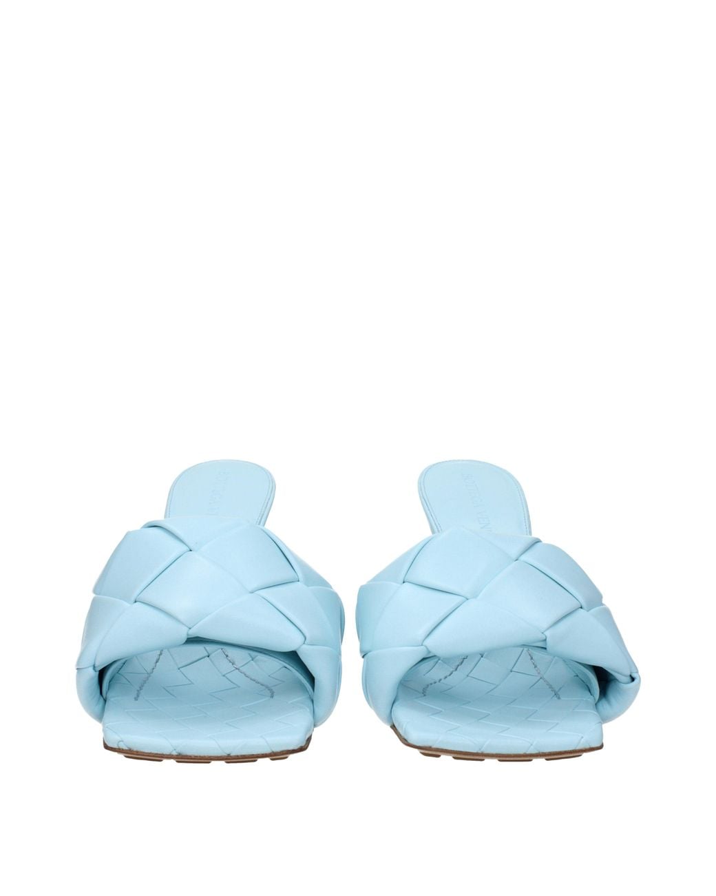 Bottega Veneta Blue Sandals Pale Leather