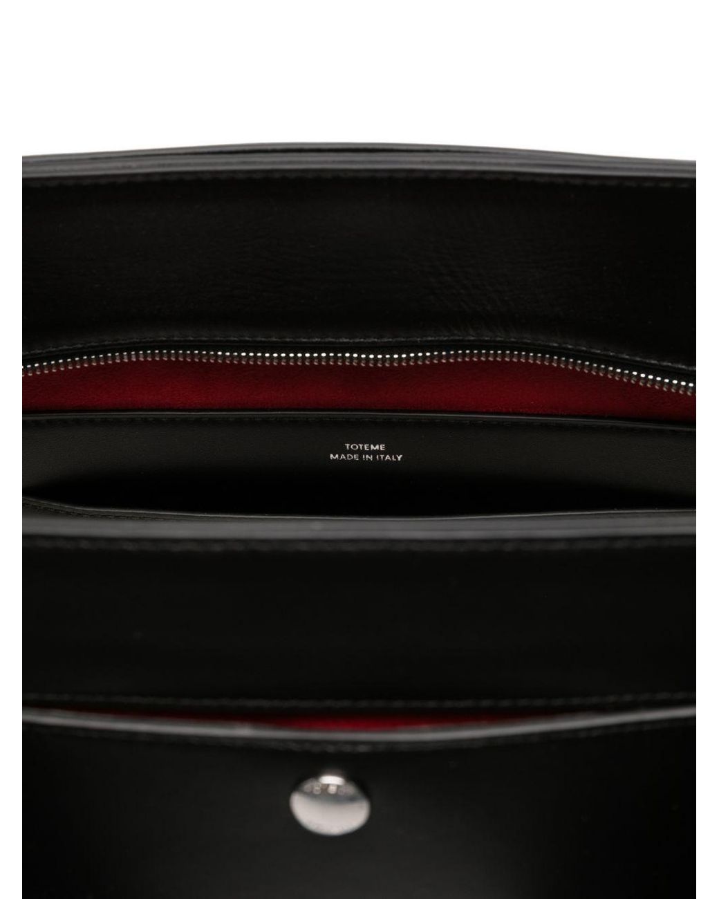 Totême Black Mercer Leather Shoulder Bag
