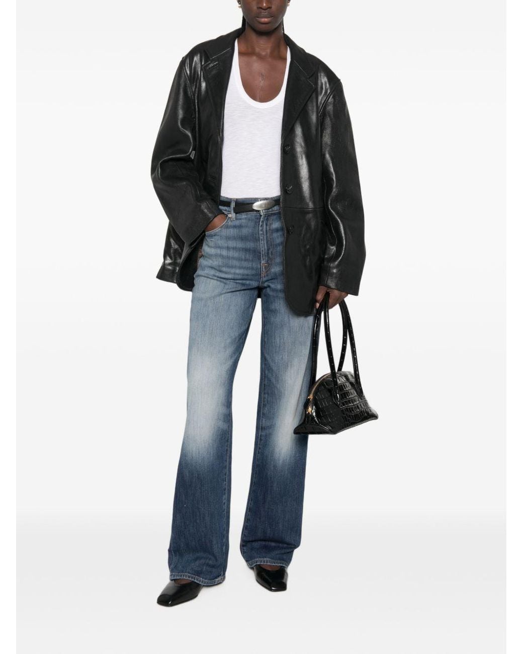 Seven7 Blue Stovepipe Denim Jeans