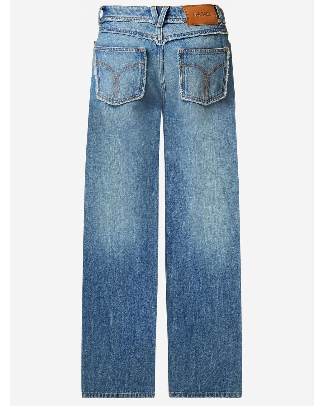 Versace Blue Cotton Denim Jeans