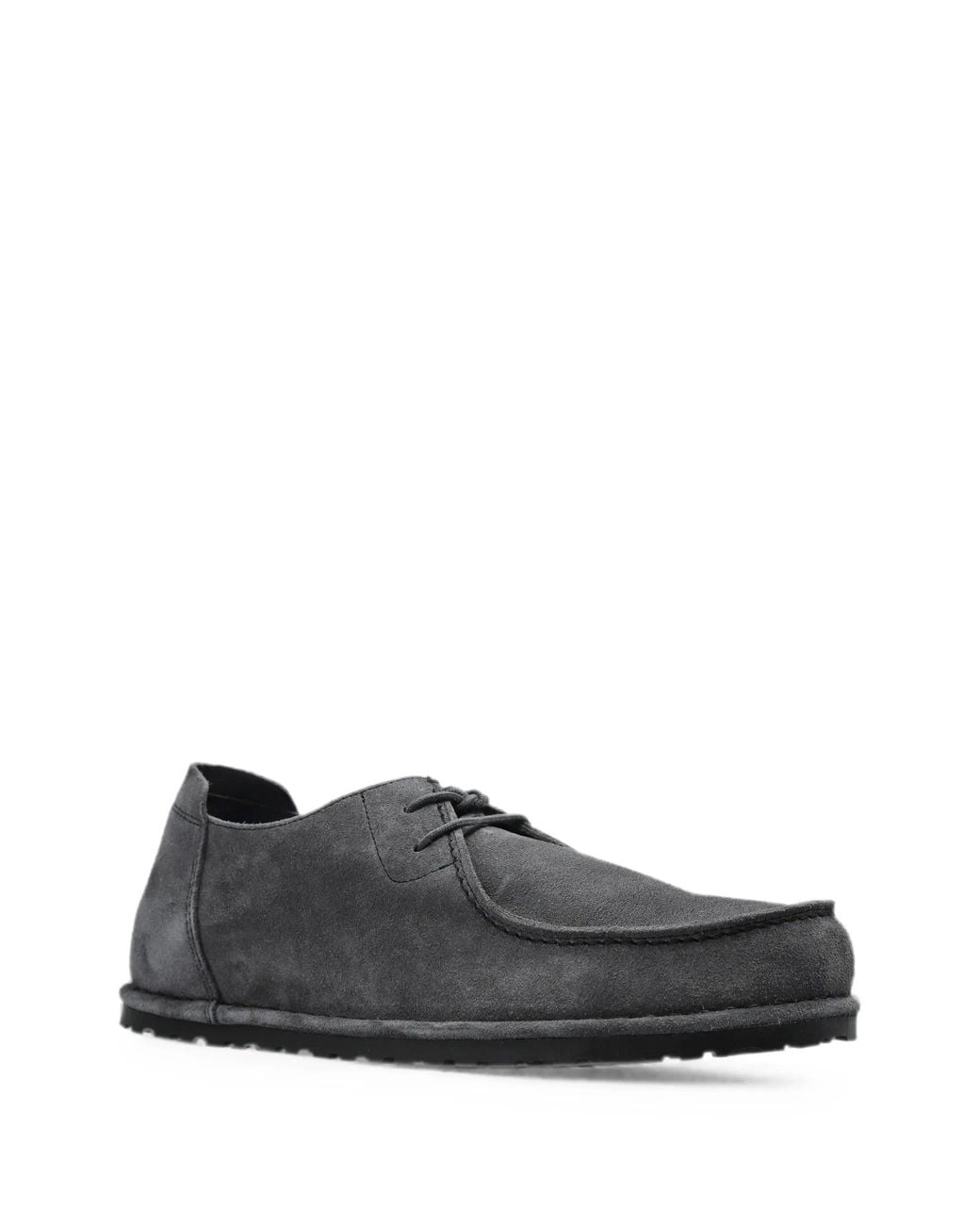 Birkenstock White Utti Lace N Charcoal, Suede Leather