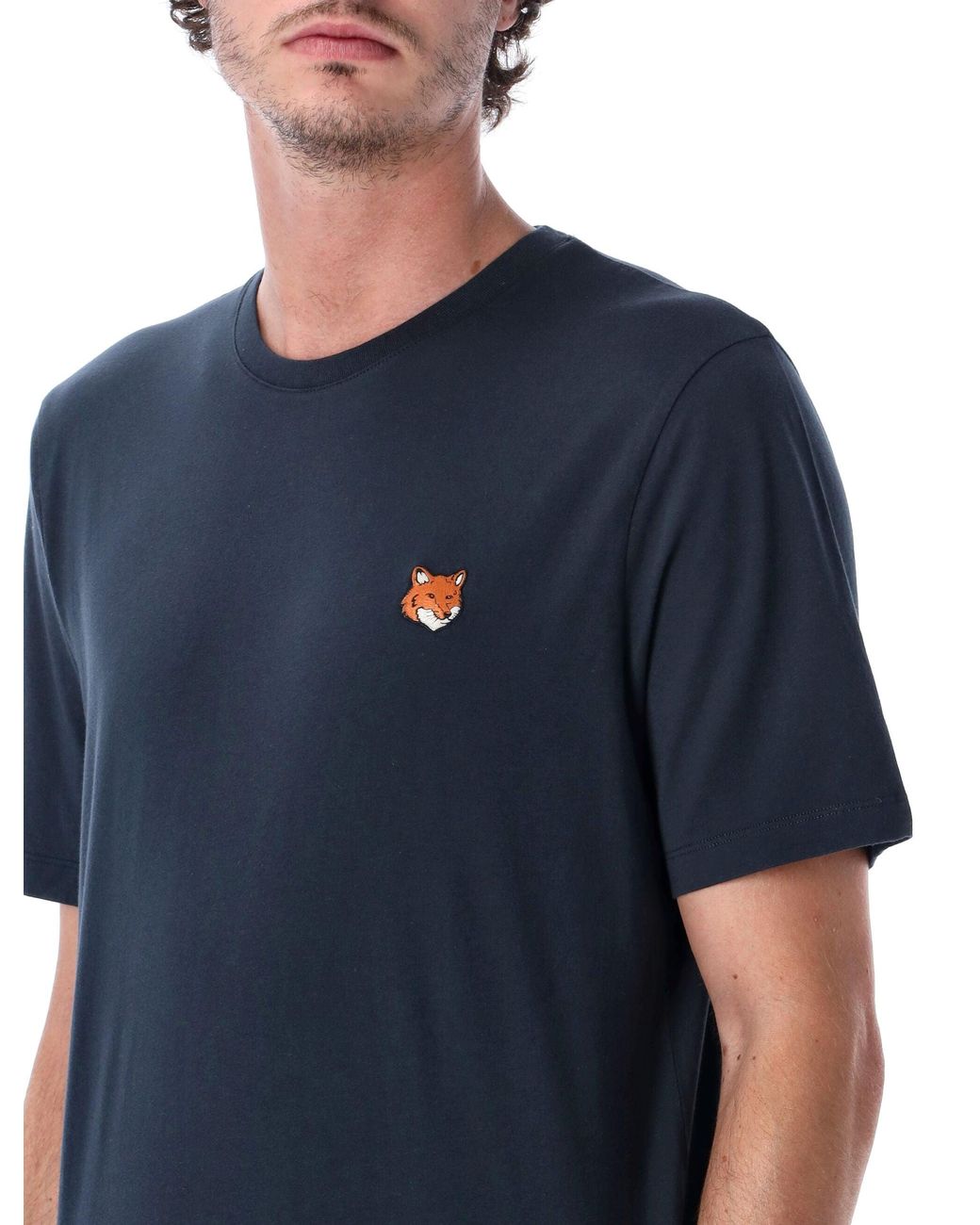 Maison Kitsuné Blue T Shirts And Polos