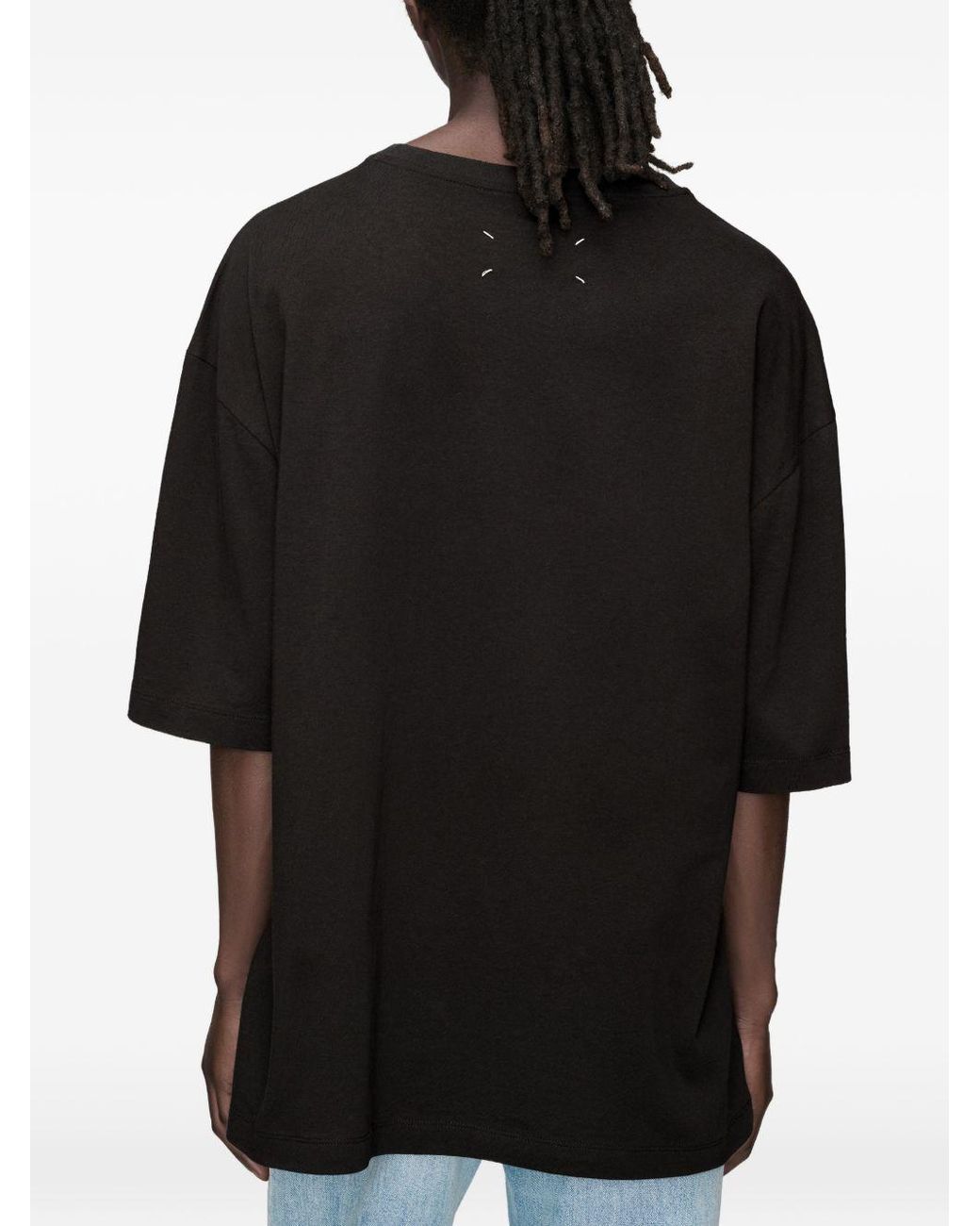 Maison Margiela Black Oversized Cotton T Shirt