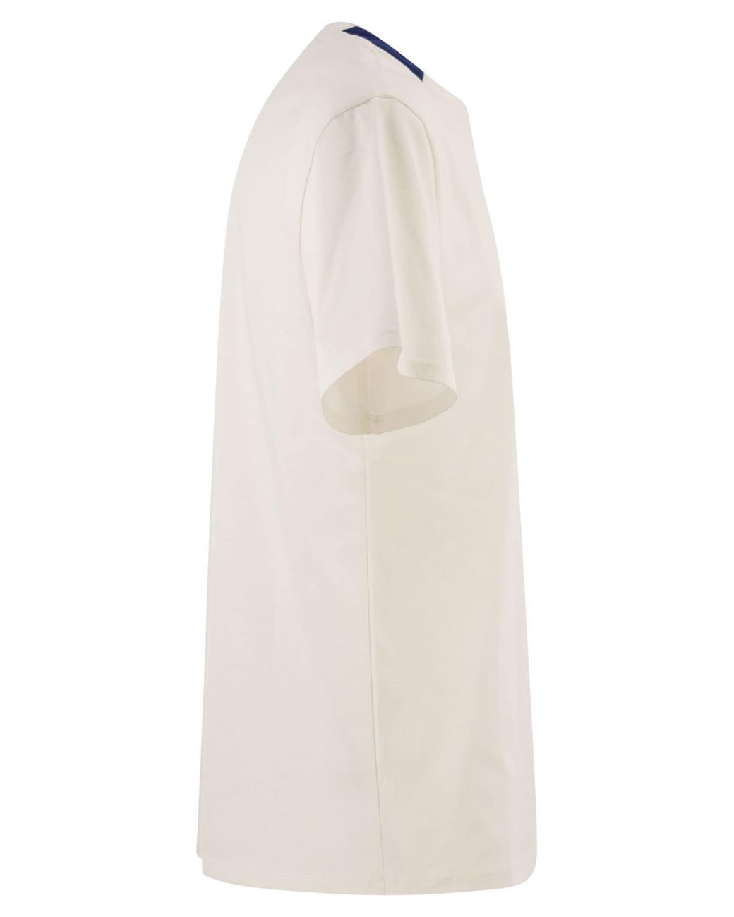 Premiata White Cotton T-Shirt With Technical Detail And Logo for men