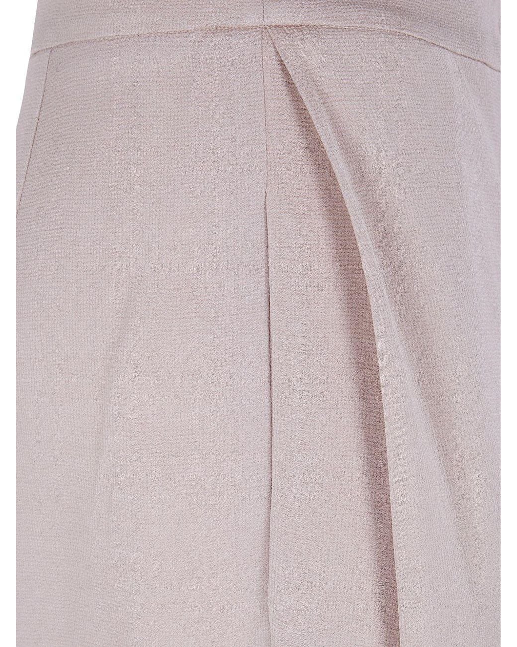 Emporio Armani Pink Straight-Leg Trousers