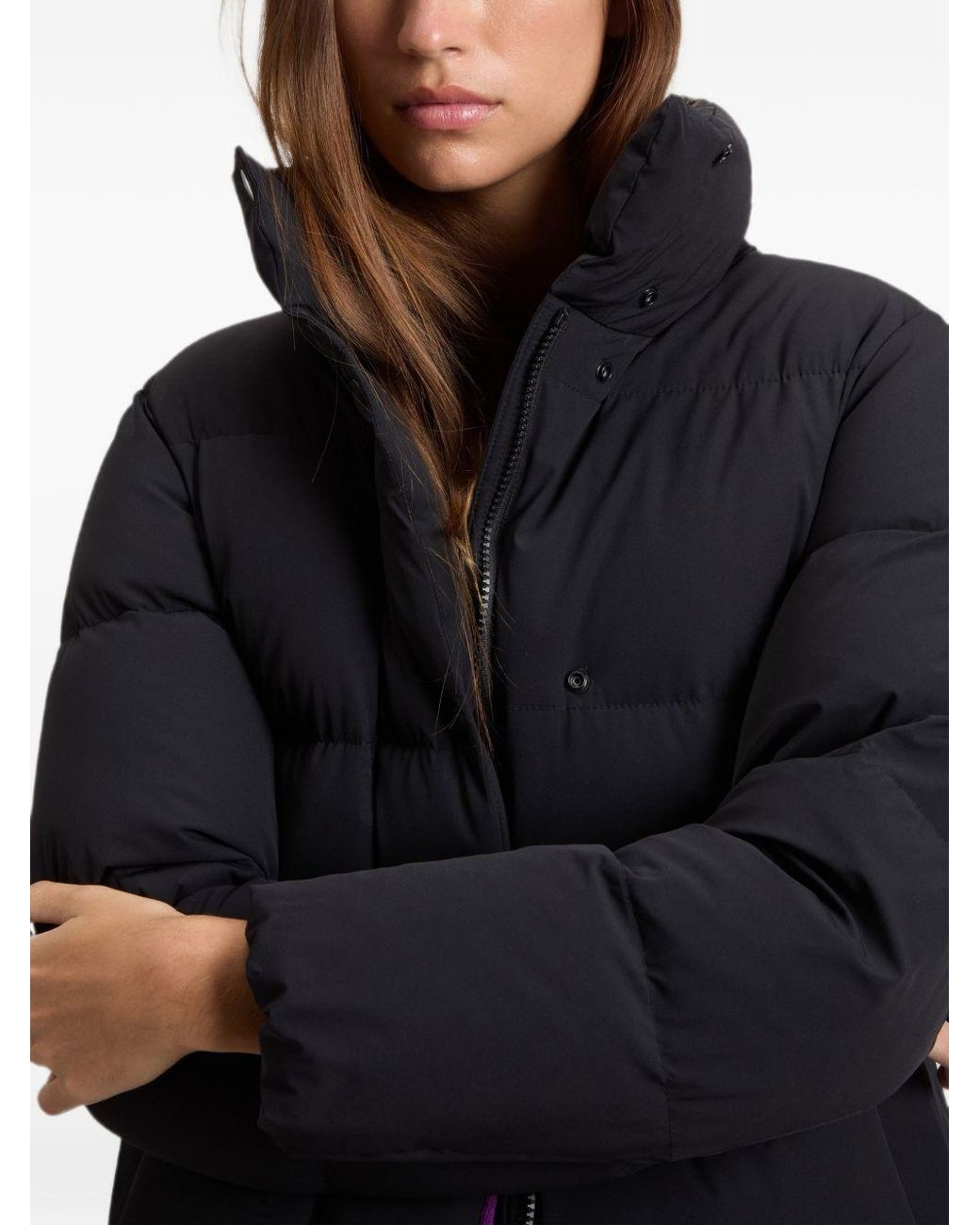 Woolrich Blue Madison Midi Down Jacket