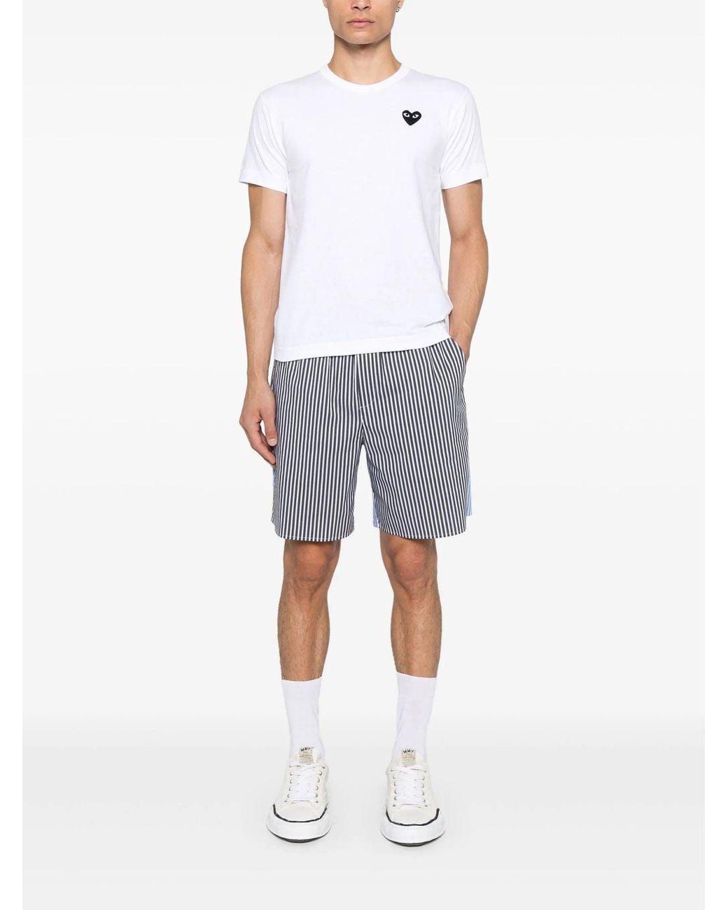 COMME DES GARÇONS PLAY White U T-Shirt Knit