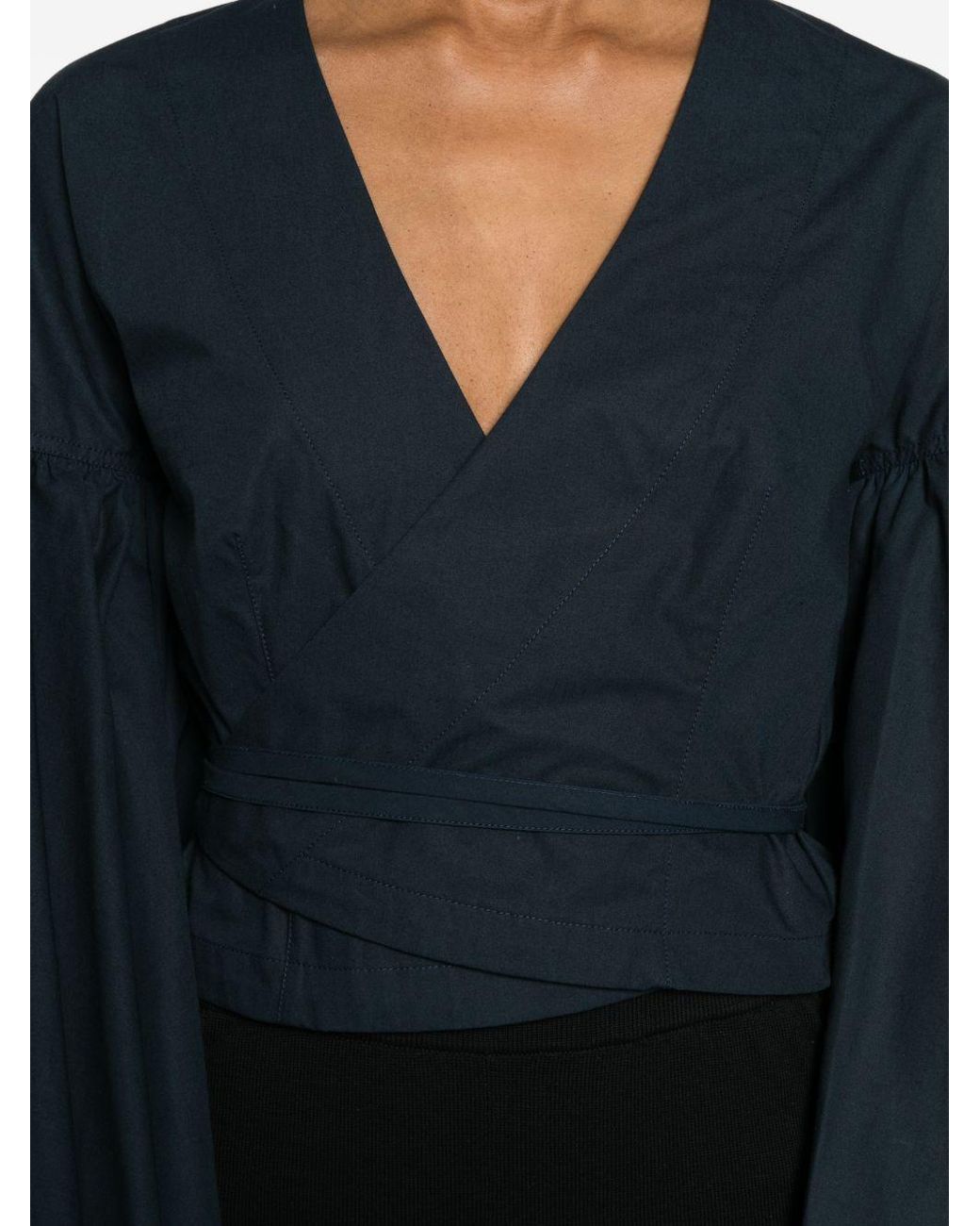 Jacquemus Blue Le Cache Coeur Paysan Top