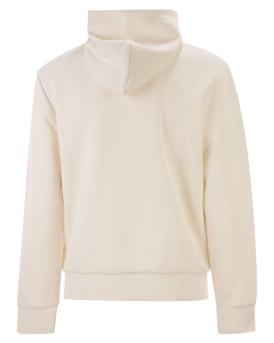 Polo Ralph Lauren White Double Knit Hoodie for men
