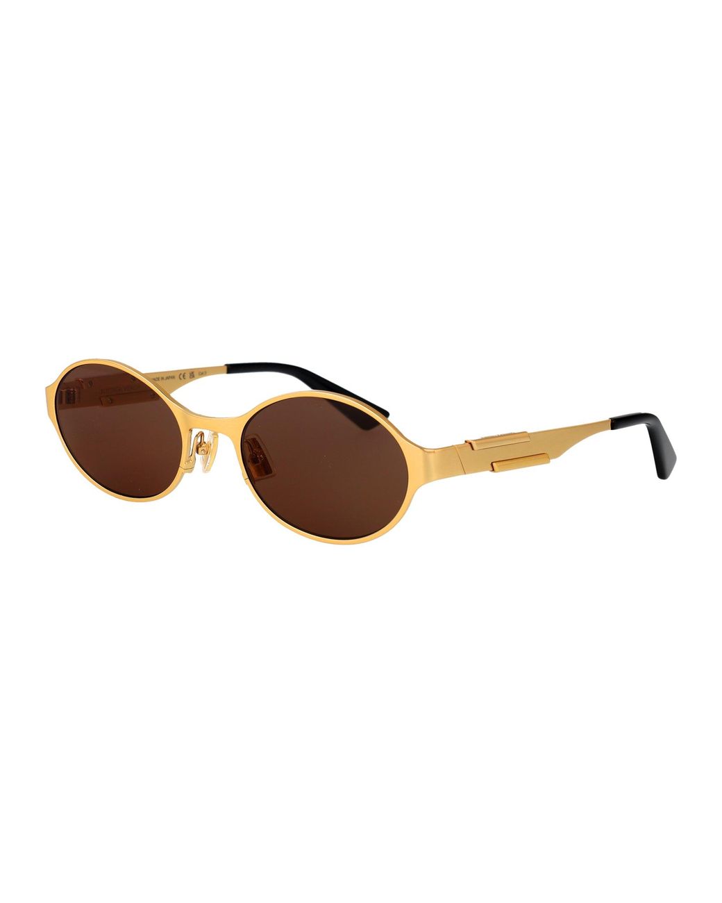 Bottega Veneta Brown Metal Sunglasses