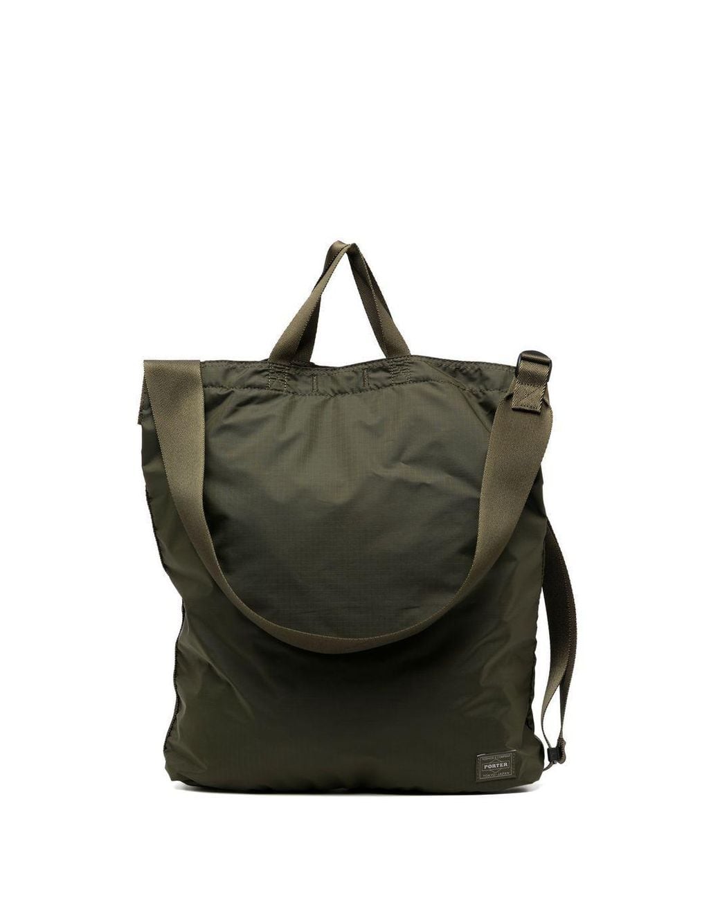Porter-Yoshida and Co Green Logo-Patch Shoulder Bag for men