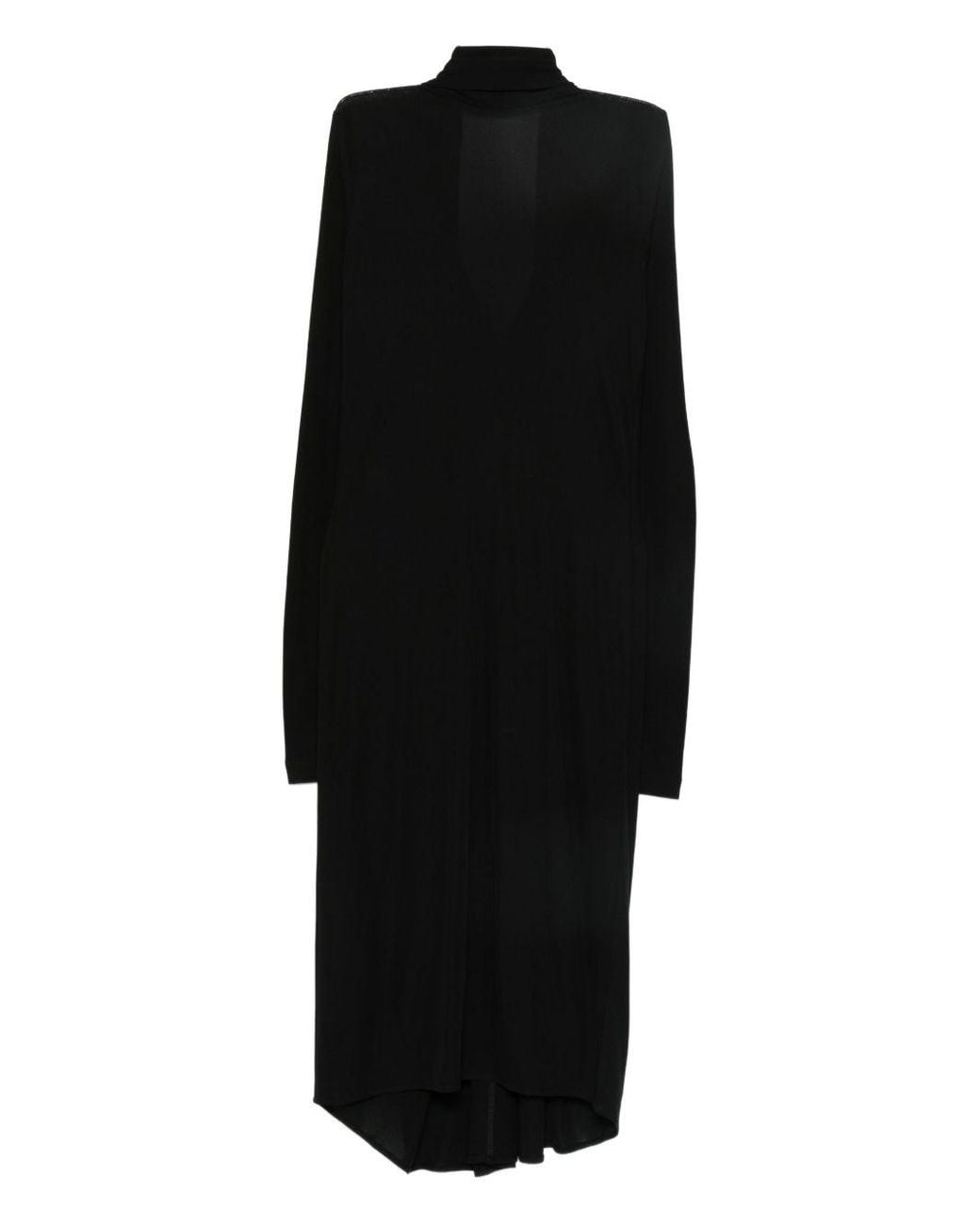 Totême Black Long Cape Dress