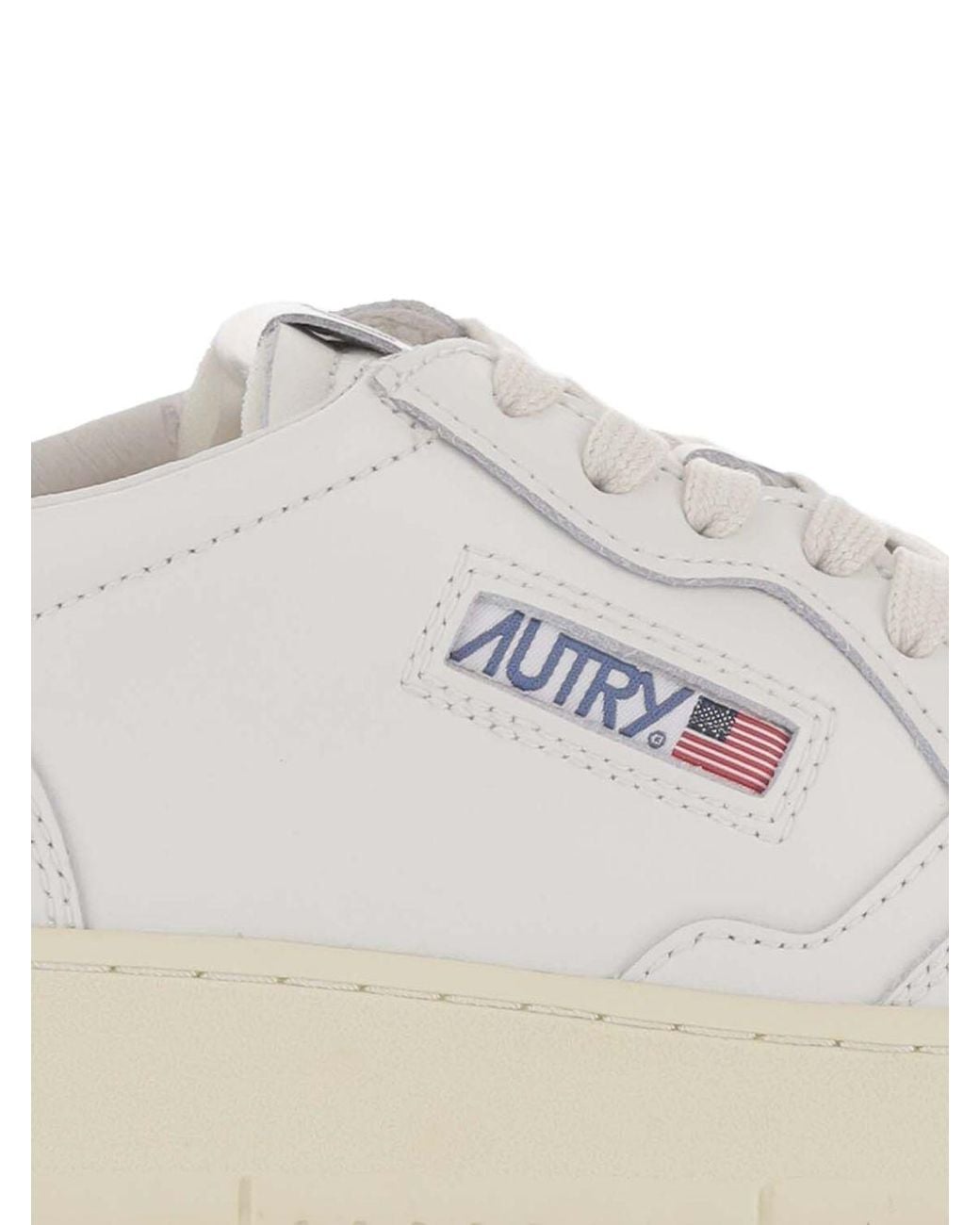 Autry White Medialist Low Sneakers