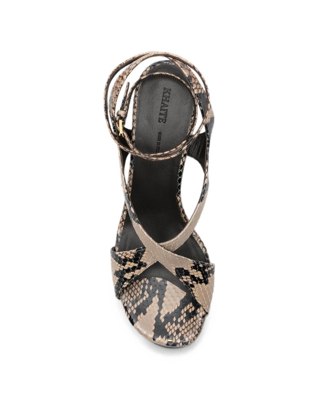 Khaite White Liria Ankle Strap Sandal 75