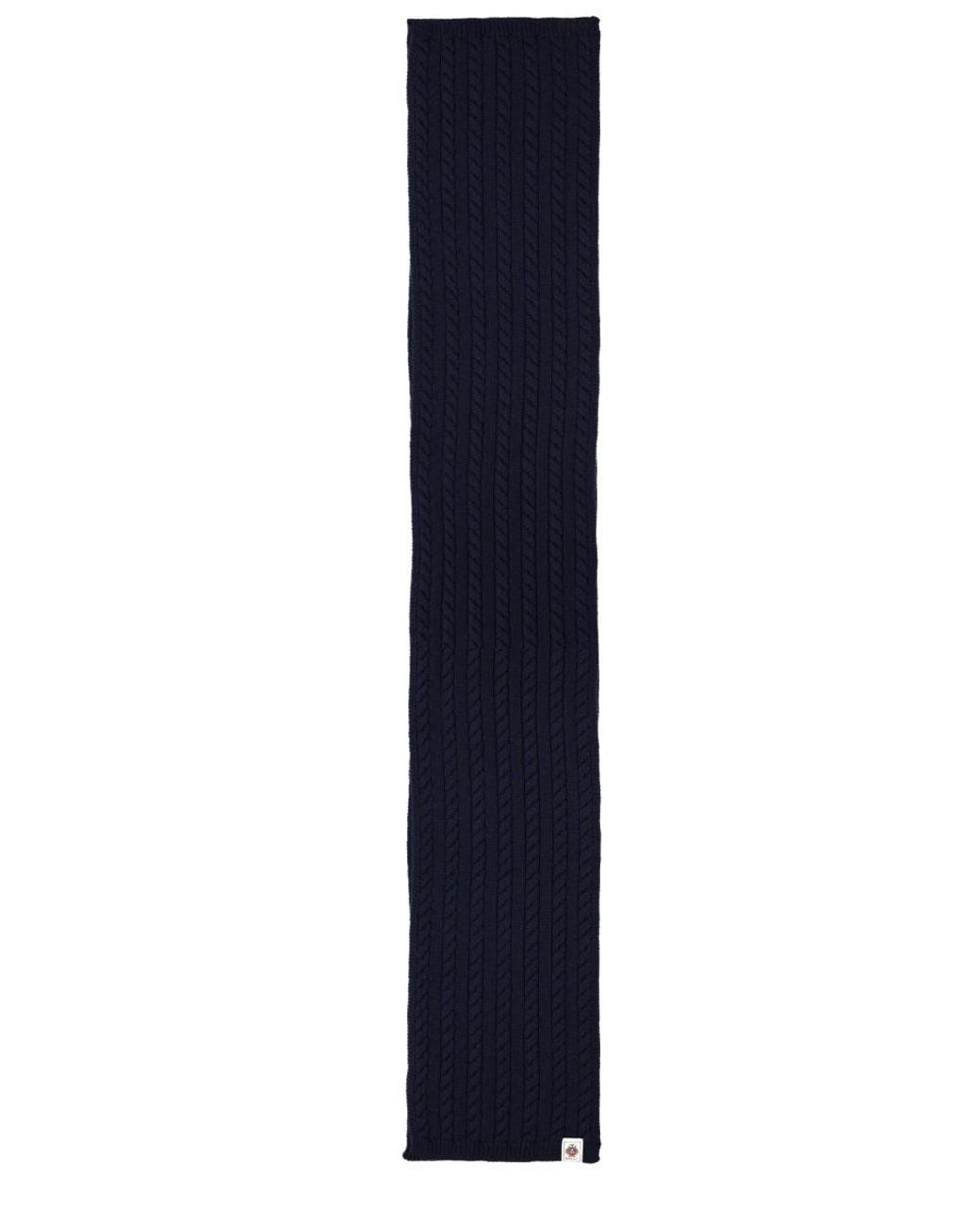 Bally Blue Bally Merino Wool Scarf for men