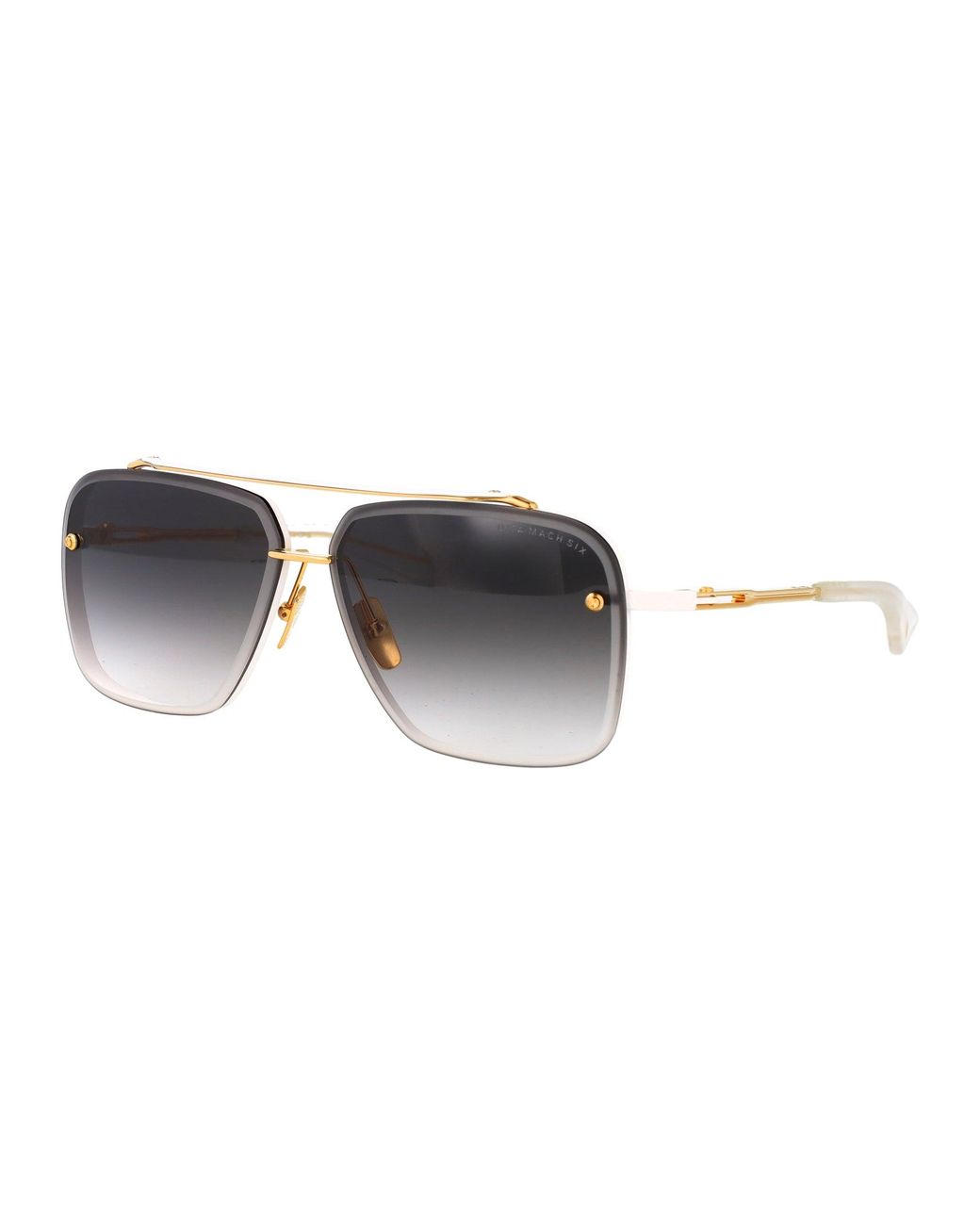 Dita Eyewear Black Aviator Sunglasses Dts121 07 Mw Yg