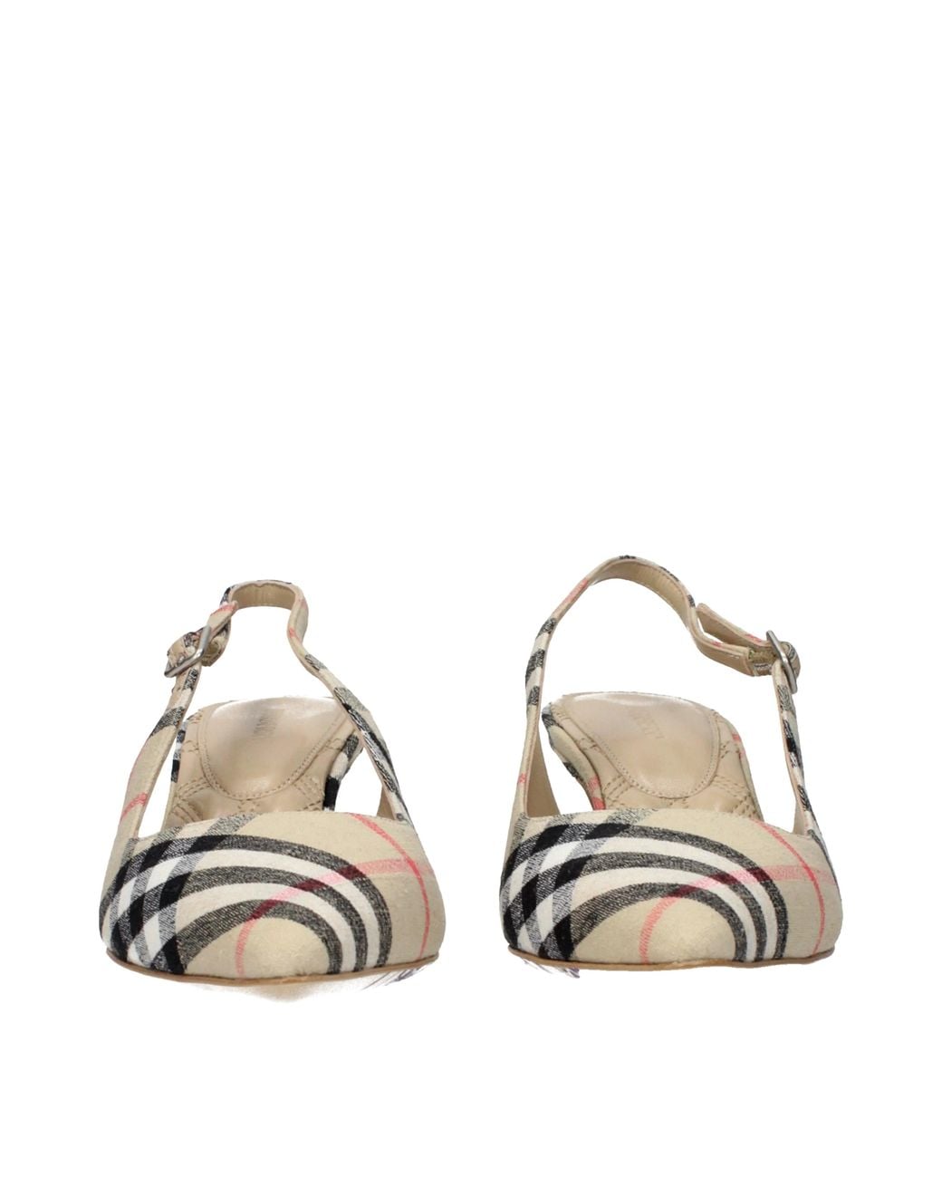 Burberry Metallic Sandals Fabric