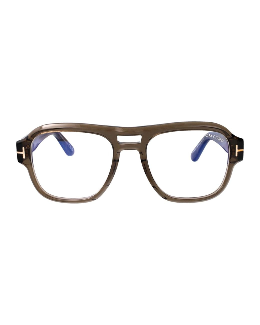 Tom Ford Brown Round Optical Ft6085 B 48