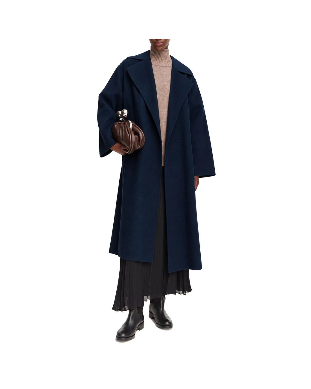 Weekend by Maxmara Blue Weekend Operoso Wool Coat