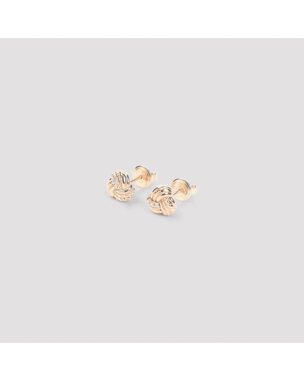 Bottega Veneta Pink Knotted Earrings