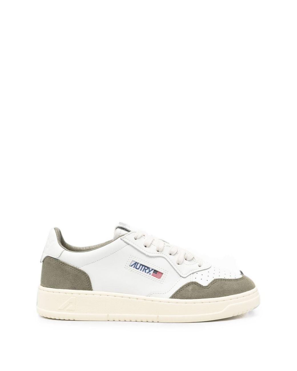Autry White Medialist Low Sneakers