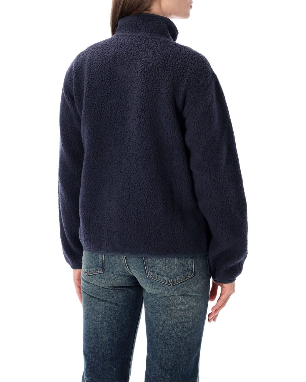 Patagonia Blue Retro Pile Double-Sided Brushed Fleece Jacket