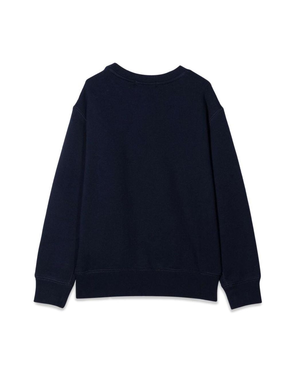 Polo Ralph Lauren Blue Seasonal Fleece-Ls Cn-Tops-Knit