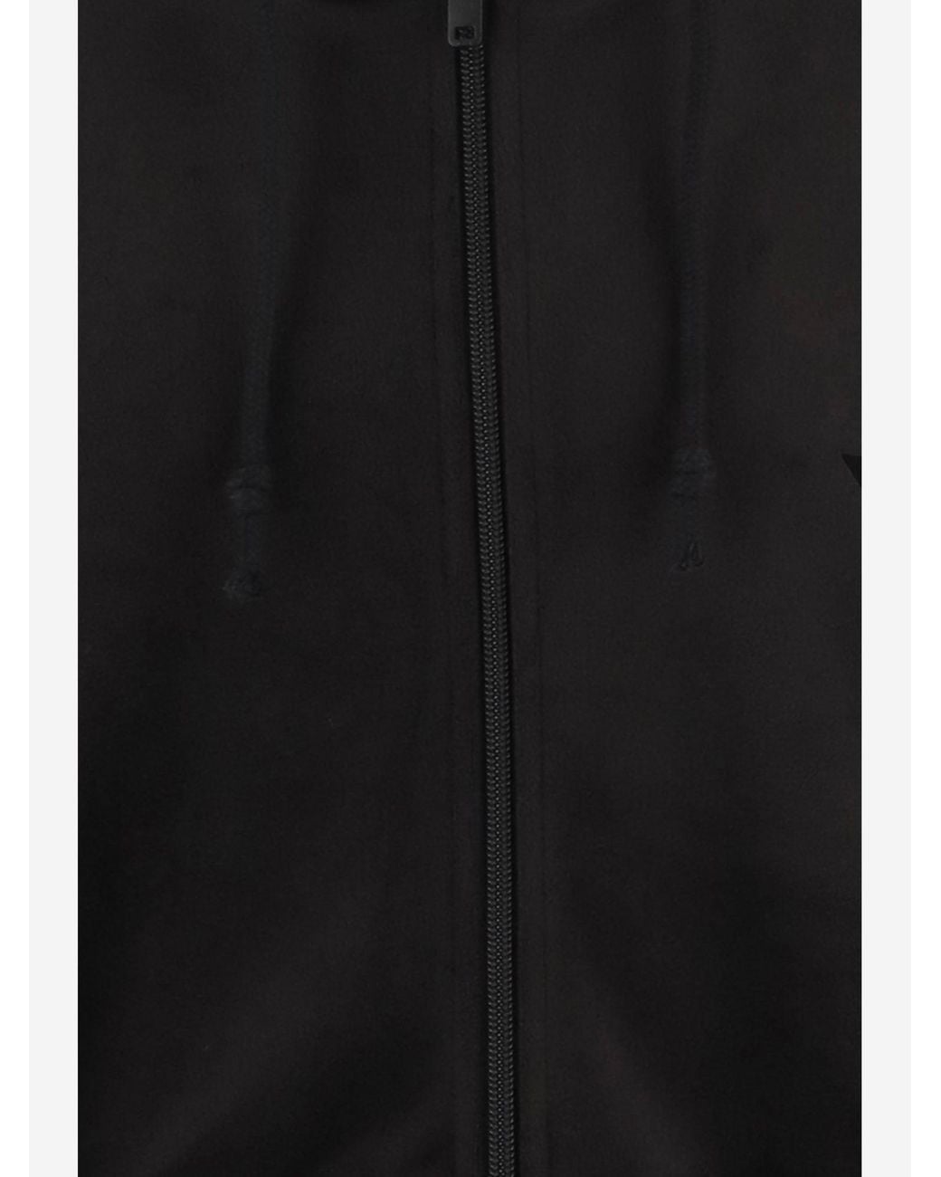 Y-3 Black Stretch Nylon Hoodie With Logo
