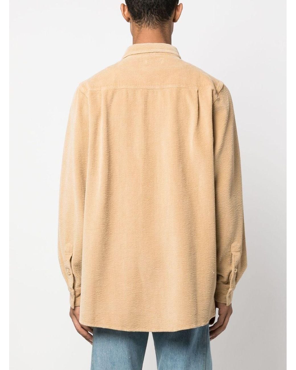 ERL Blue Corduroy Shirt Woven