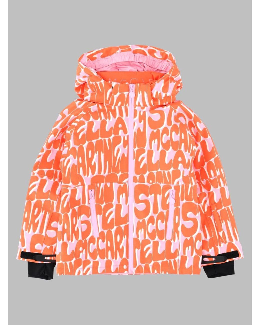 Stella McCartney Red Girls' Snow Jacket For Active Winter Adventures