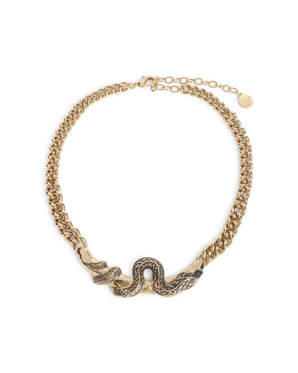 Roberto Cavalli Metallic Serpentine Necklace