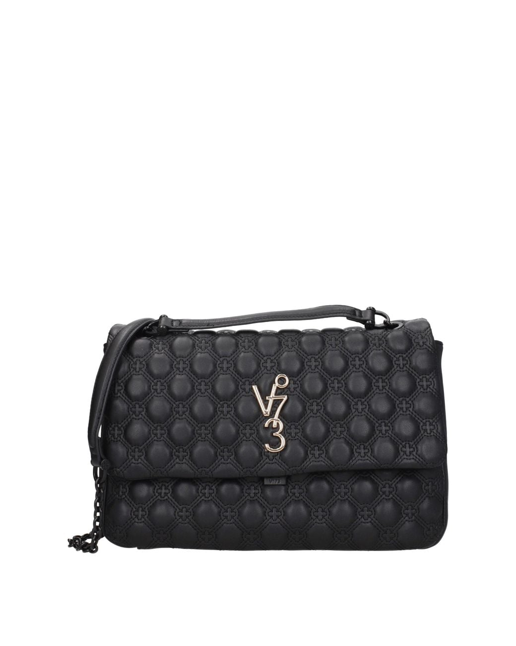 V73 Black Marzia Eco Leather Shoulder Bag