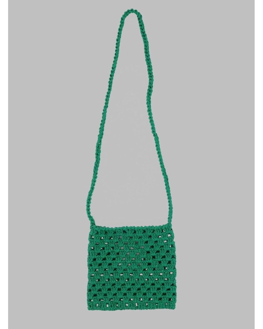 Mi.mi.sol. Green Mini Cotton Handbag For Girls