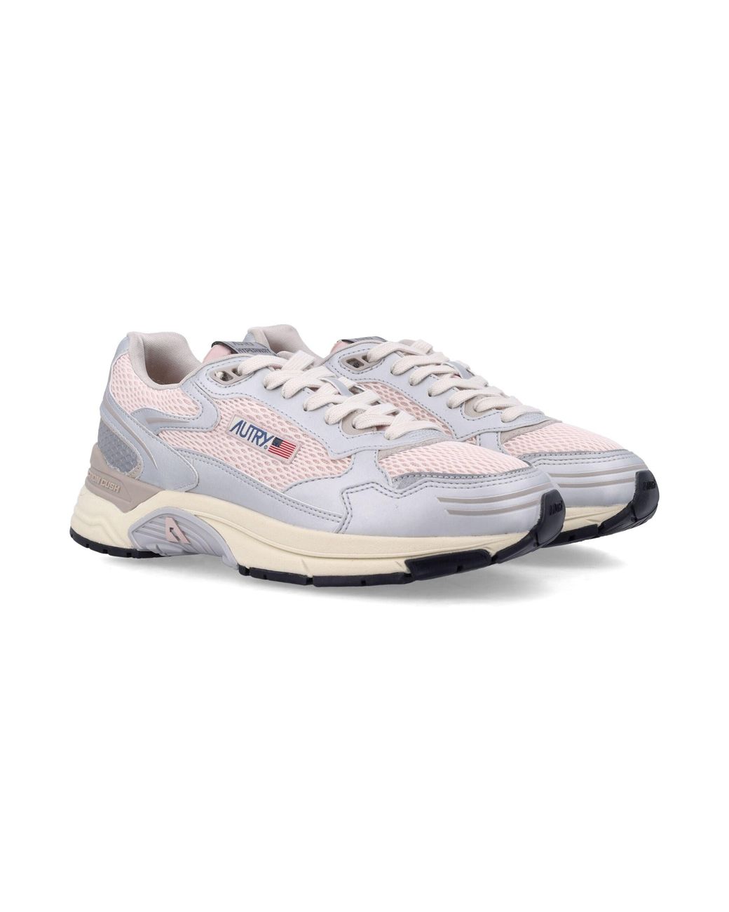 Autry White Mesh Athletic Sneakers