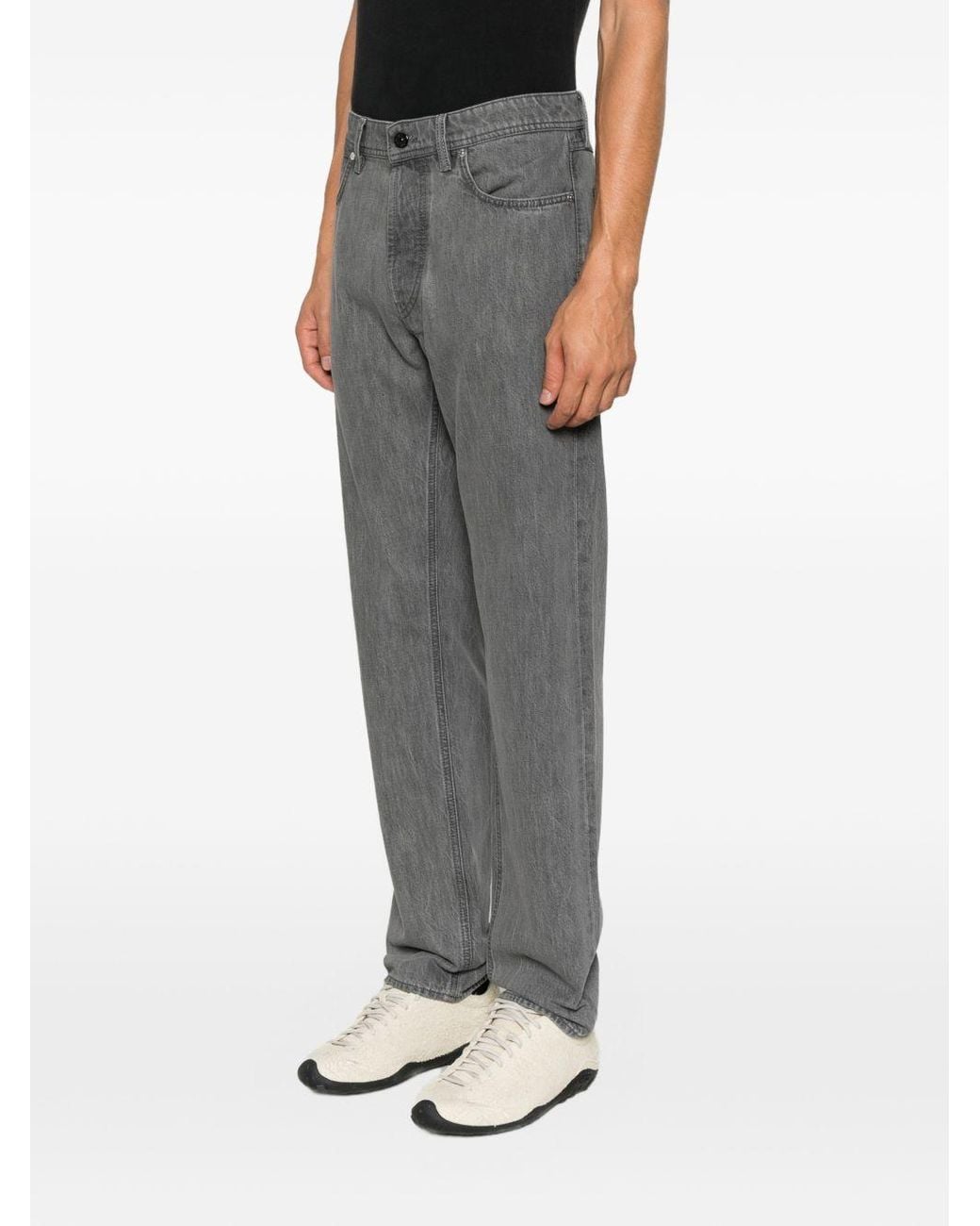 Stone Island Gray Denim Cotton Jeans for men