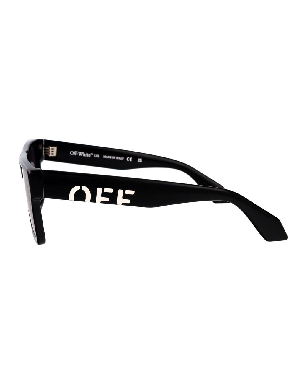 Off-White c/o Virgil Abloh Black Shiny Acetate Sunglasses