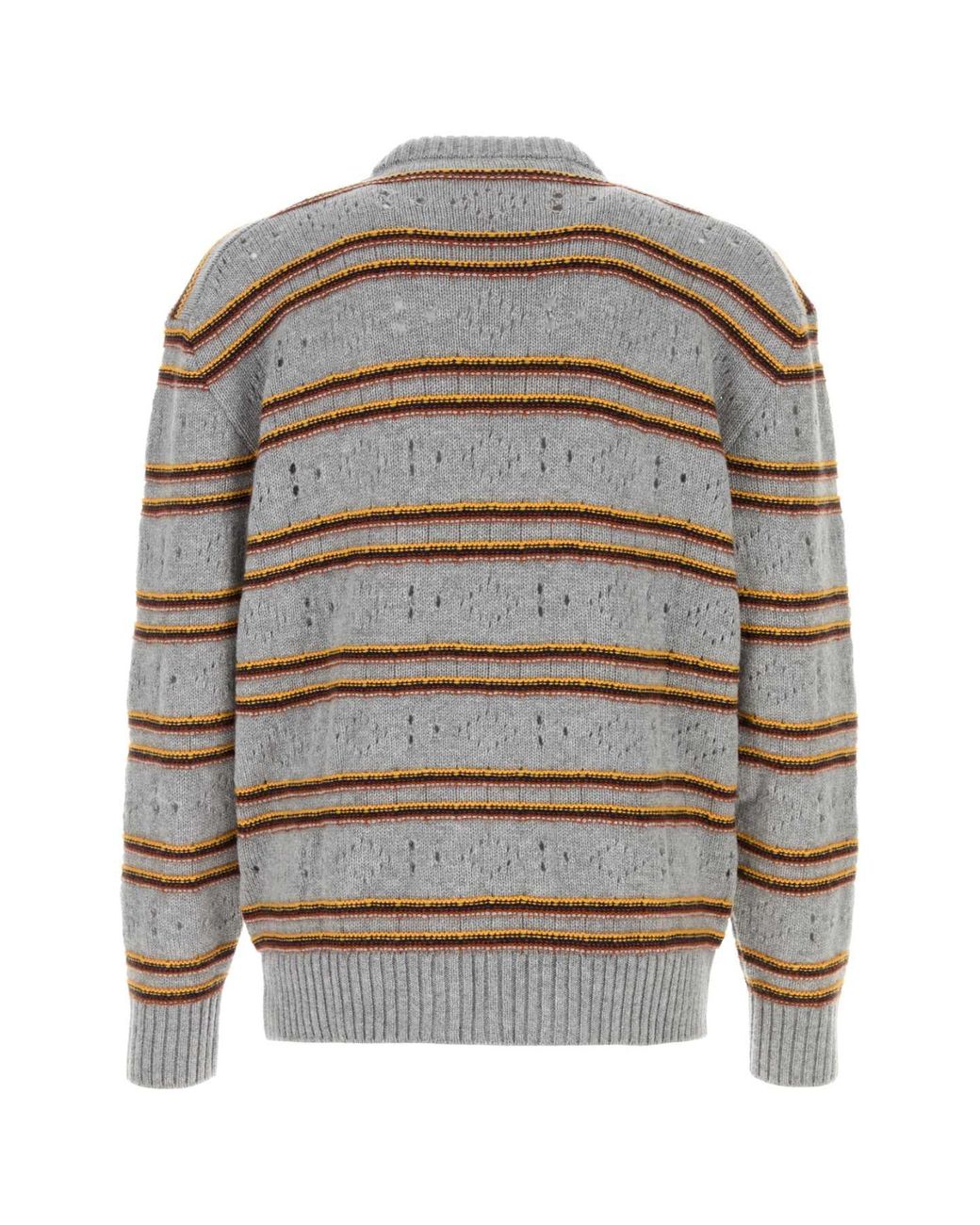 Marni Gray Round Neck Sweaters for men