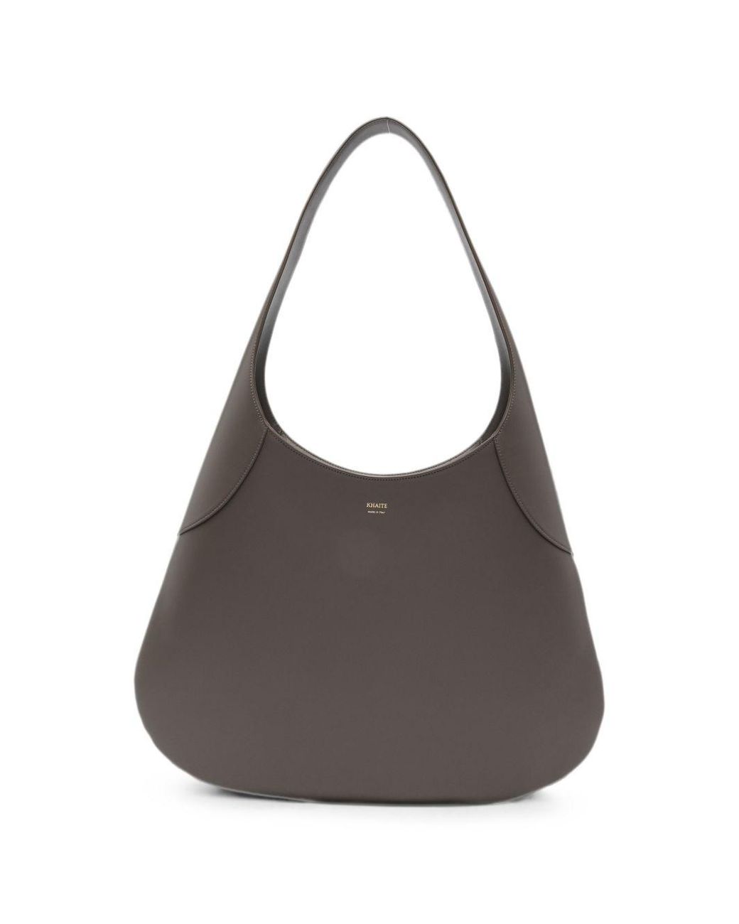 Khaite Gray Joan Large Leather Hobo Bag