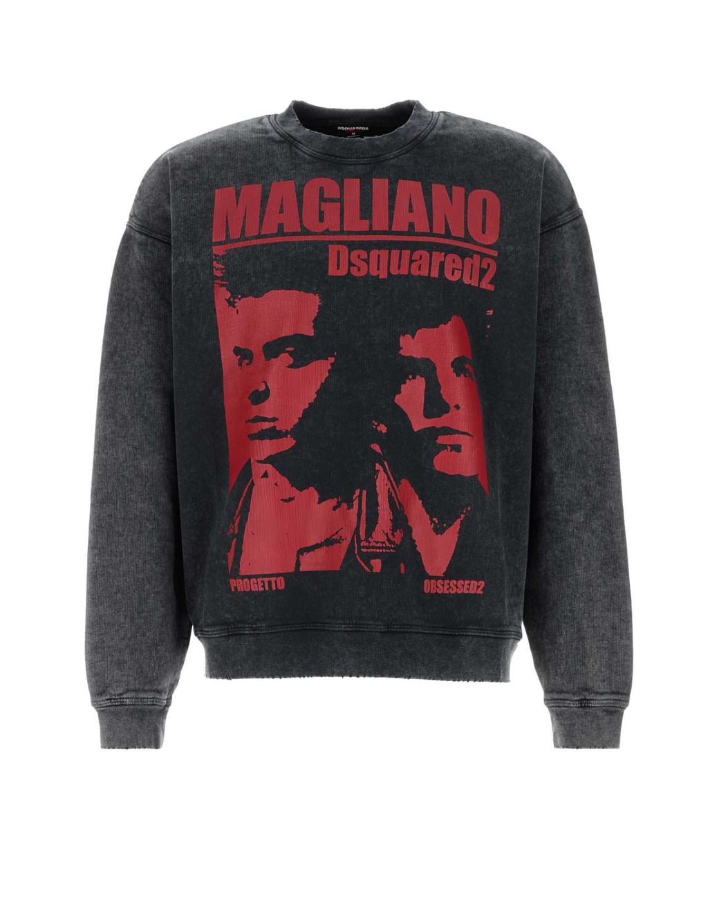 DSquared² Gray Sweatshirt With Print for men
