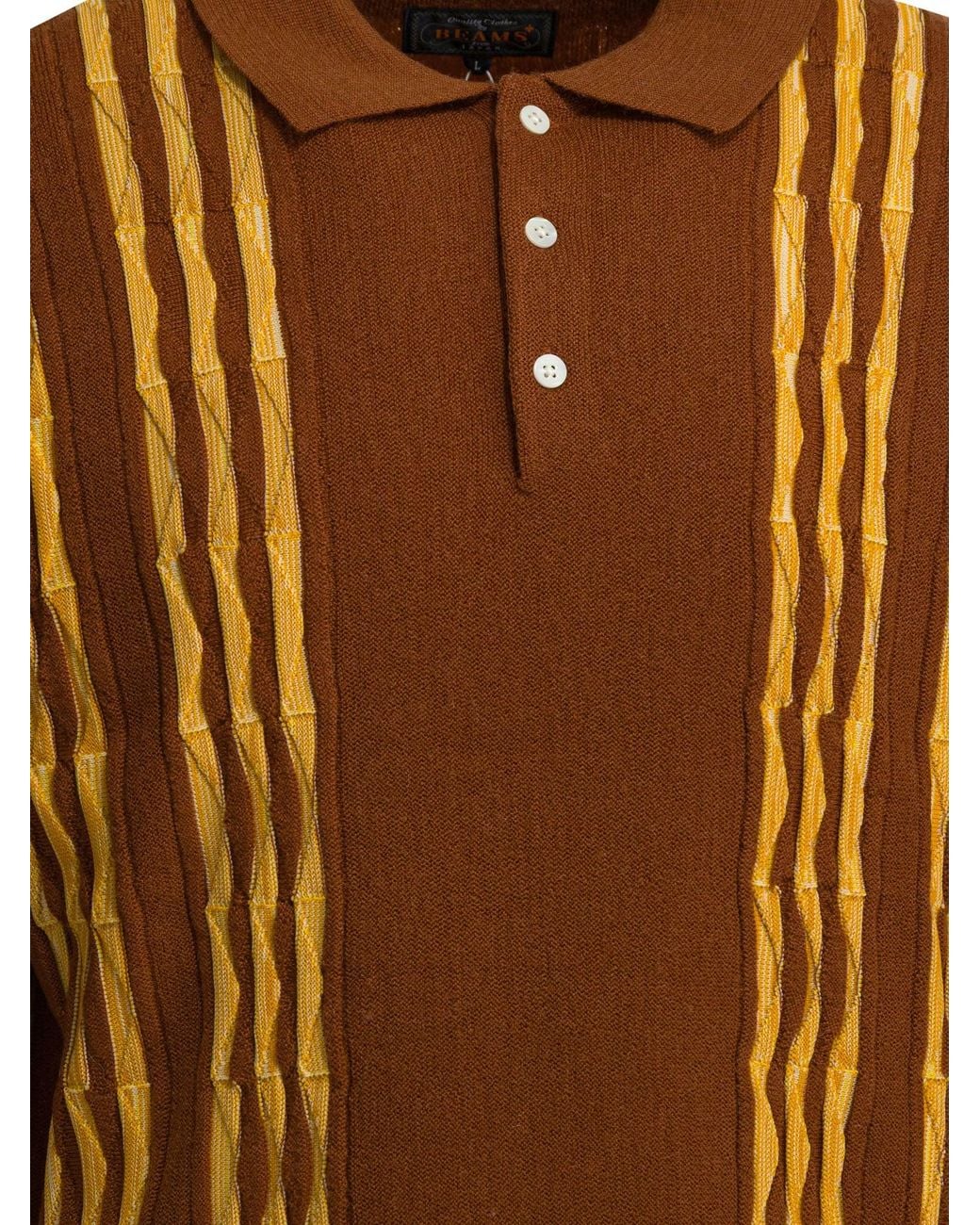 Beams Plus Brown Wool Blend Knitwear for men