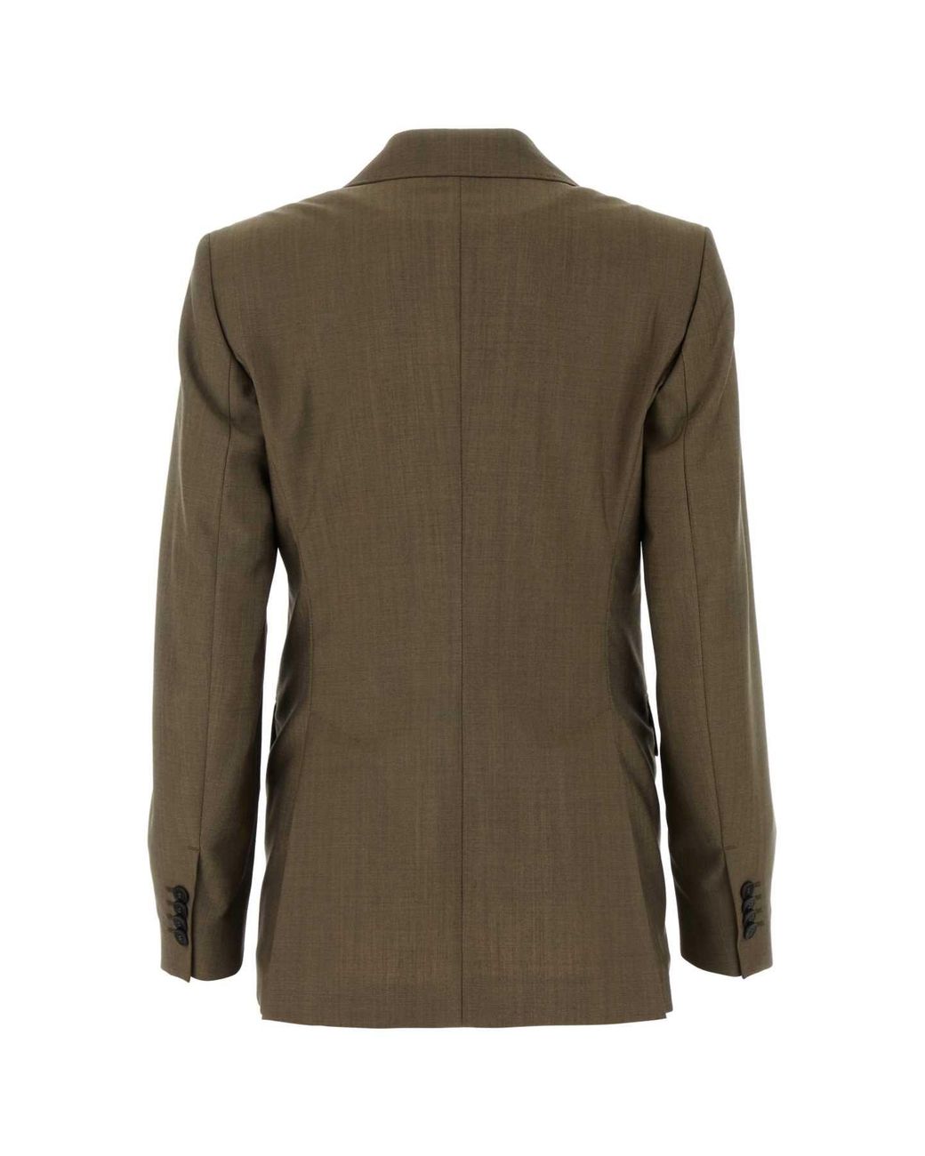 Max Mara Green Mud Wool Blend Apice Blazer