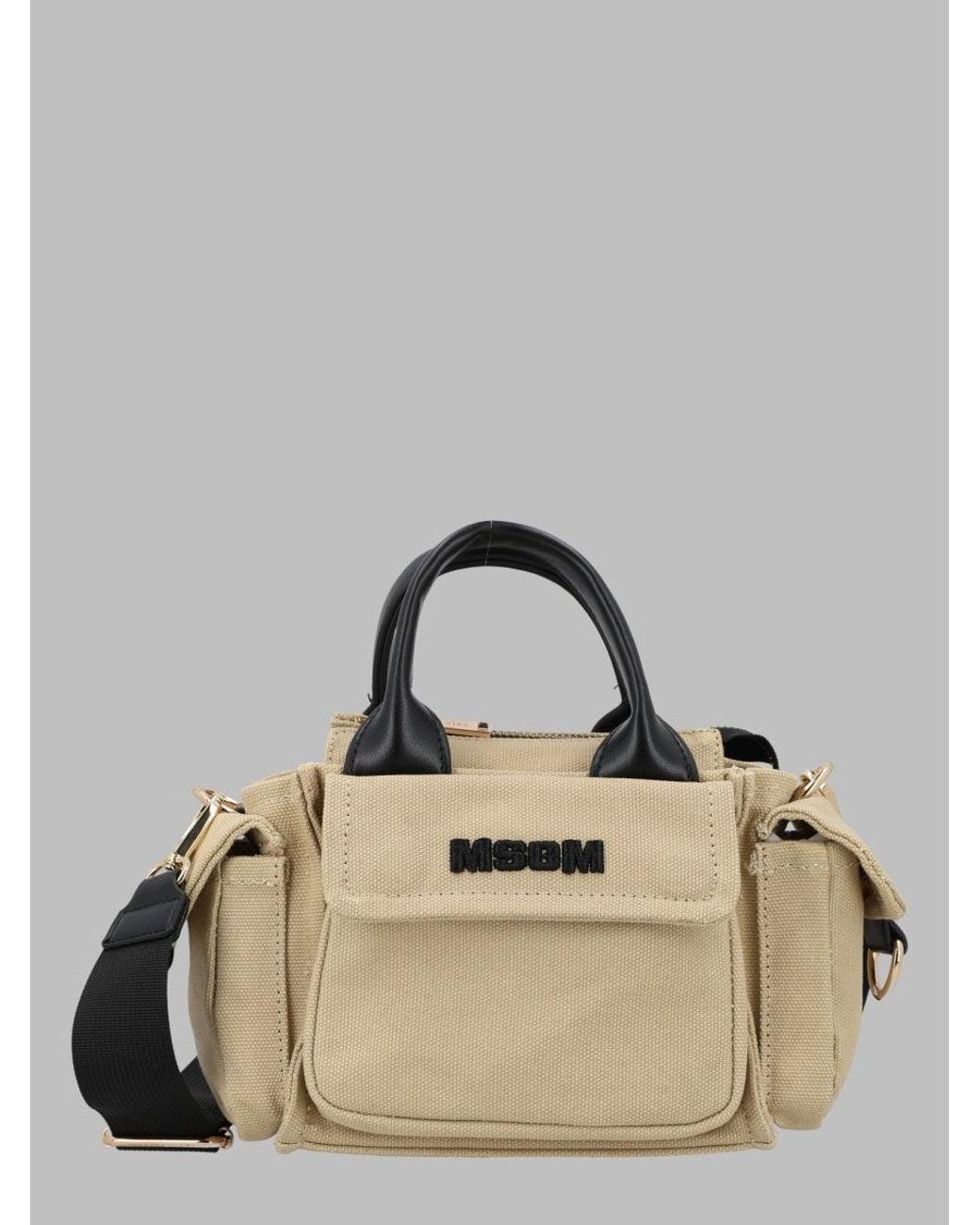 MSGM Natural Mini Eco-Friendly Handbag For Girls
