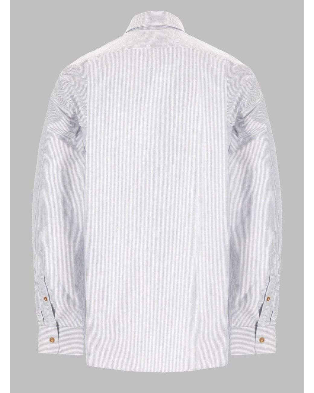 Vivienne Westwood White Pinstripe Button-Down Shirt for men