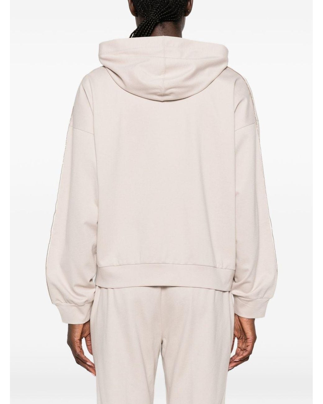 Fabiana Filippi Natural Zipped Hoodie