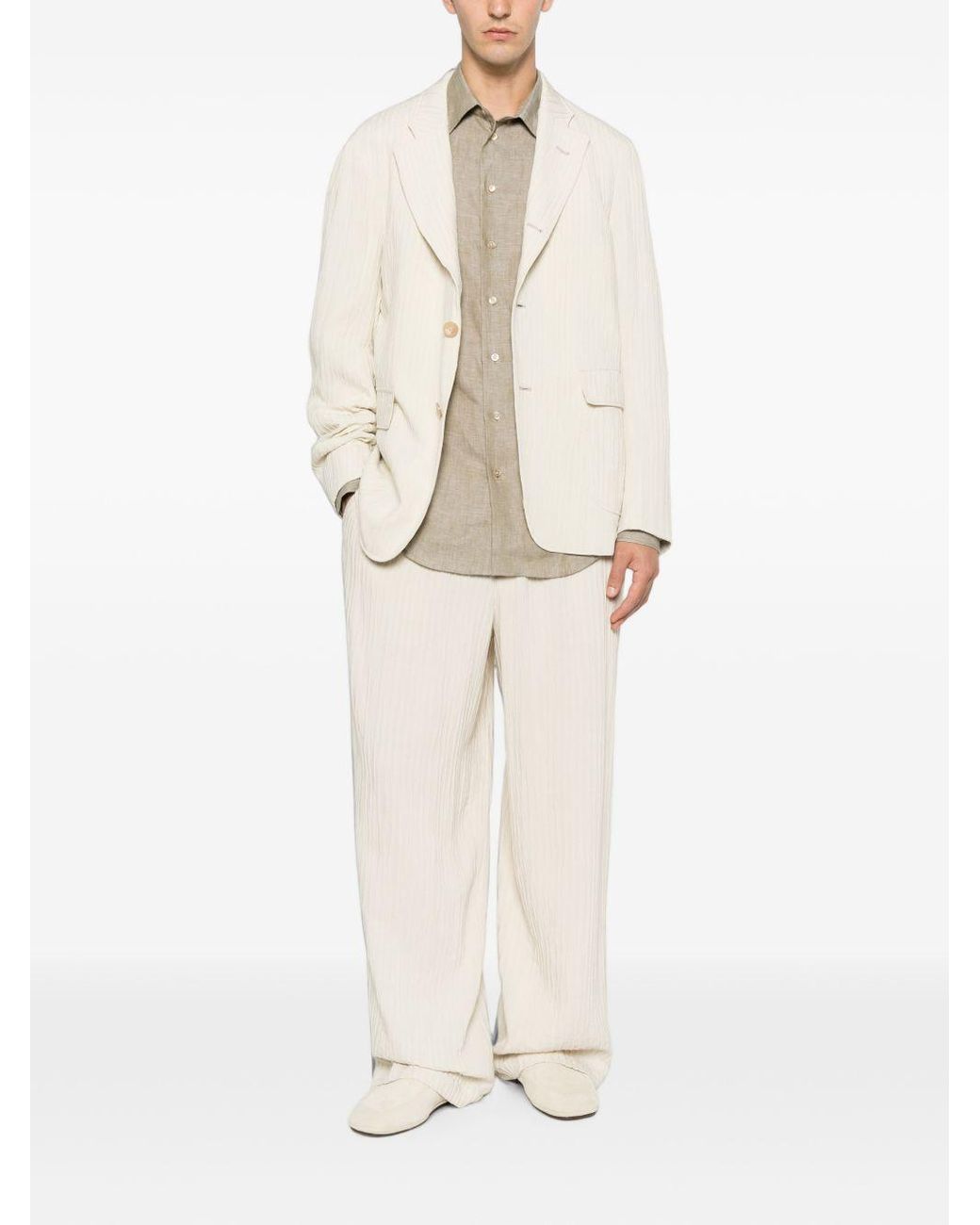 Emporio Armani White Cotton Shirt for men
