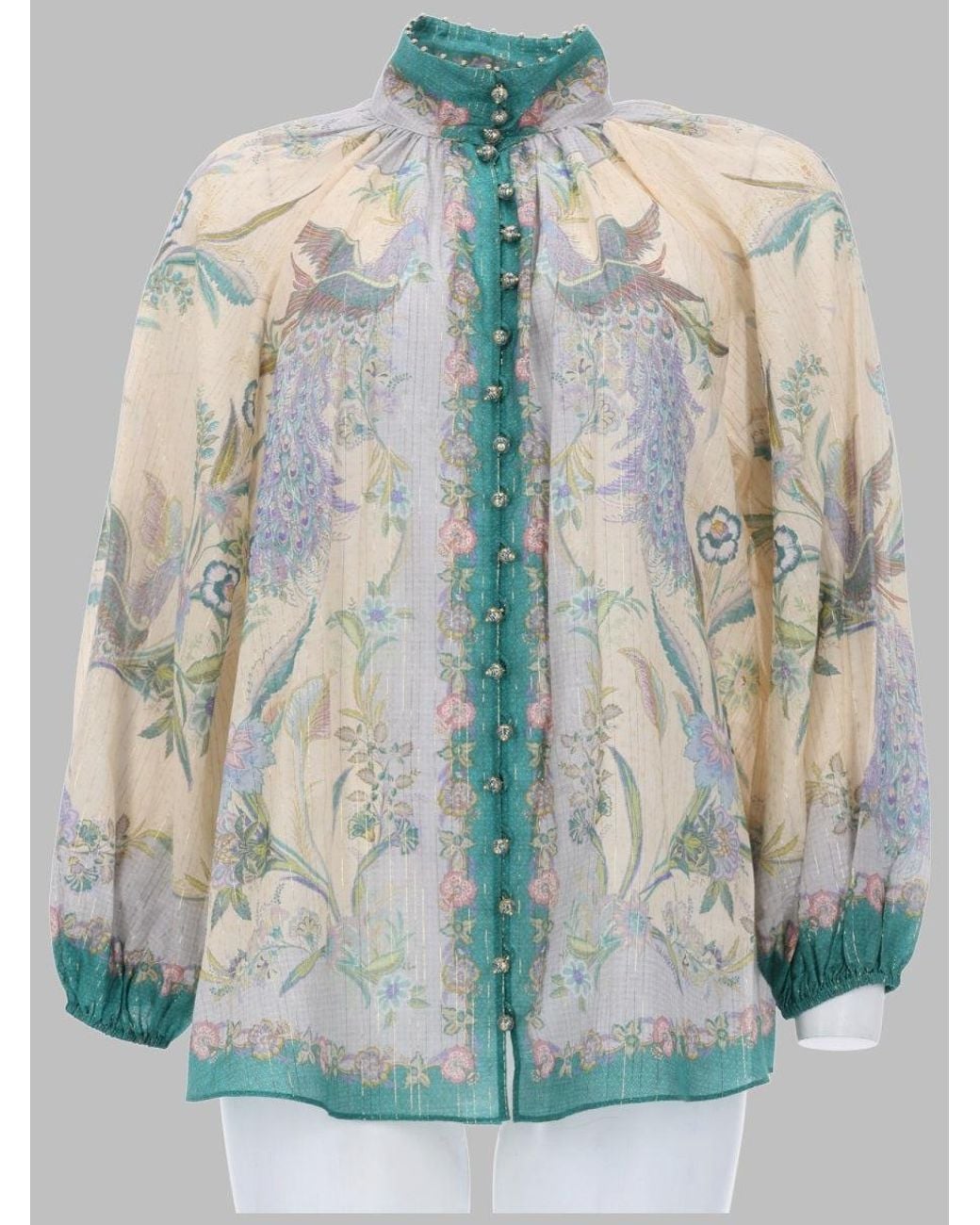 Zimmermann Blue Camicetta A Balze "Indra"
