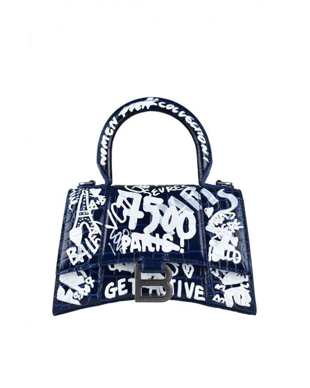 【BALENCIAGA】HOURGLASSグラフィティ柄トップハンドルバッグXS Balenciaga hourglass Xs graffiti• condition 9/10