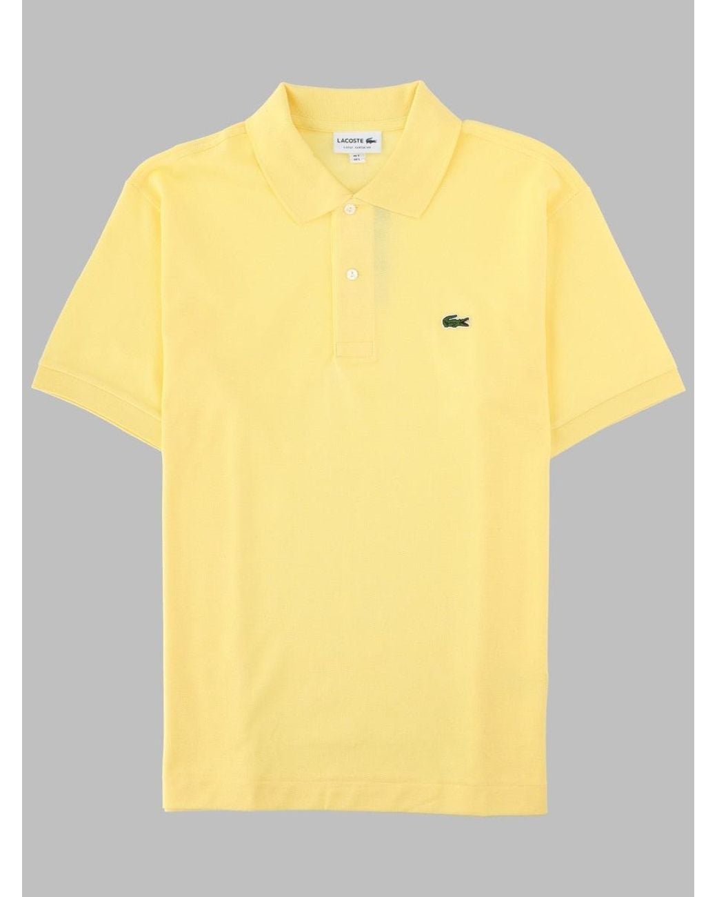Lacoste Yellow Polo Con Logo