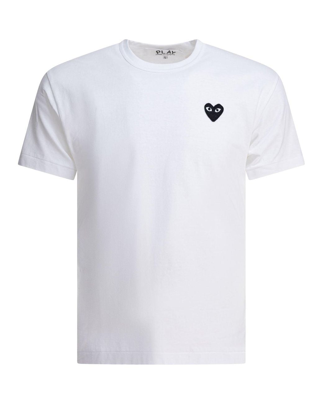 COMME DES GARÇONS PLAY White Heart" Crewneck T Shirt
