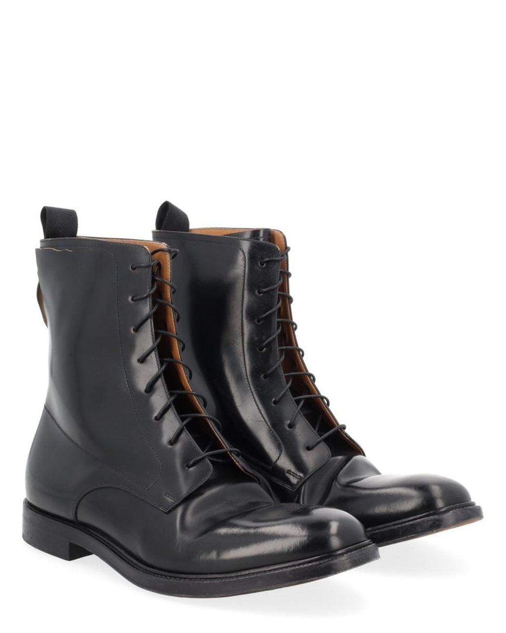 Maison Margiela Black Leather Boots for men